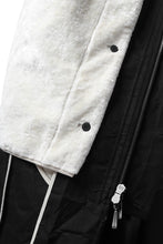 画像をギャラリービューアに読み込む, masnada MILITARY HOODIE LONG PARKA COAT with BOA LINNER /  COTONE STROPICCIATO (BLACK)