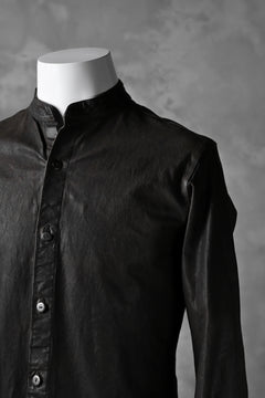 Load image into Gallery viewer, ISAMU KATAYAMA BACKLASH exclusive LEATHER SHIRT / ITALY SHOULDER 0.6mm (DARK GREY)
