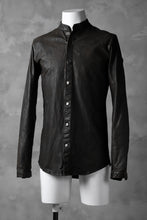 Load image into Gallery viewer, ISAMU KATAYAMA BACKLASH exclusive LEATHER SHIRT / ITALY SHOULDER 0.6mm (DARK GREY)