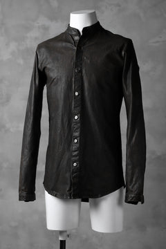 Load image into Gallery viewer, ISAMU KATAYAMA BACKLASH exclusive LEATHER SHIRT / ITALY SHOULDER 0.6mm (DARK GREY)