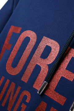 Load image into Gallery viewer, mastermind JAPAN SWEAT HOODIE / GLITTER LOGO (NAVY)