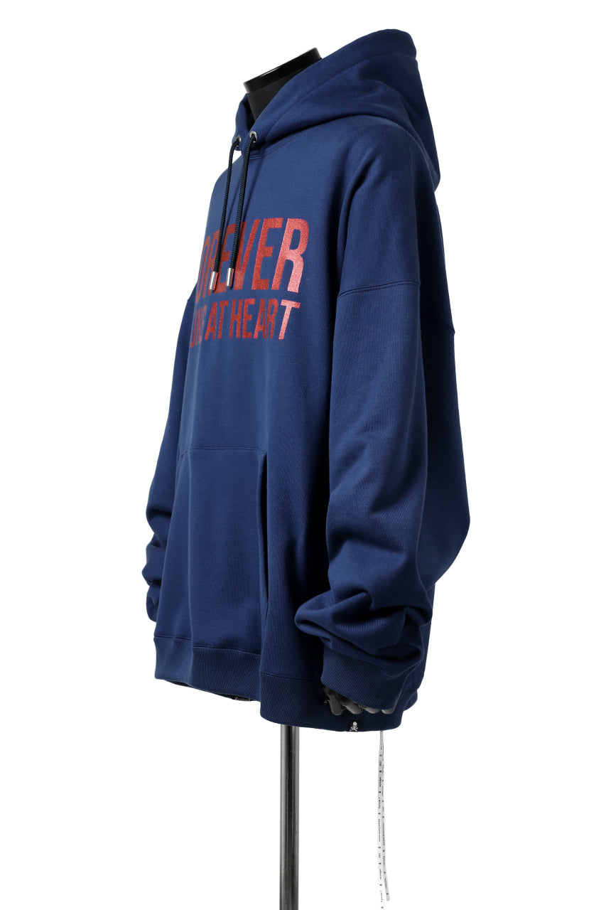 Load image into Gallery viewer, mastermind JAPAN SWEAT HOODIE / GLITTER LOGO (NAVY)