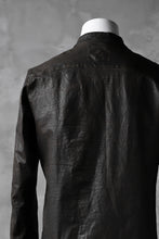 Load image into Gallery viewer, ISAMU KATAYAMA BACKLASH exclusive LEATHER SHIRT / ITALY SHOULDER 0.6mm (DARK GREY)