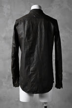 Load image into Gallery viewer, ISAMU KATAYAMA BACKLASH exclusive LEATHER SHIRT / ITALY SHOULDER 0.6mm (DARK GREY)