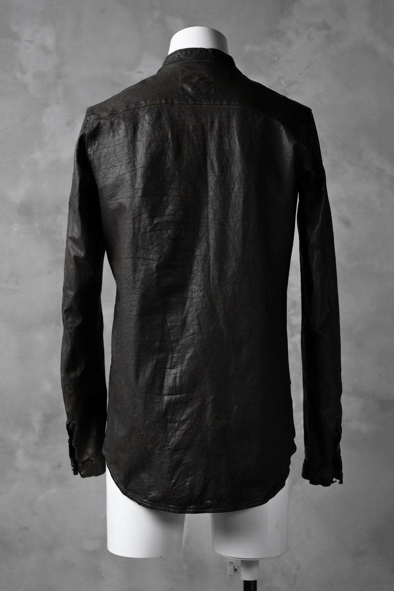 ISAMU KATAYAMA BACKLASH exclusive LEATHER SHIRT / ITALY SHOULDER