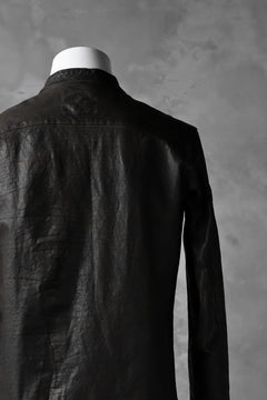 Load image into Gallery viewer, ISAMU KATAYAMA BACKLASH exclusive LEATHER SHIRT / ITALY SHOULDER 0.6mm (DARK GREY)
