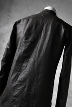 Load image into Gallery viewer, ISAMU KATAYAMA BACKLASH exclusive LEATHER SHIRT / ITALY SHOULDER 0.6mm (DARK GREY)
