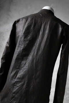 Load image into Gallery viewer, ISAMU KATAYAMA BACKLASH exclusive LEATHER SHIRT / ITALY SHOULDER 0.6mm (DARK GREY)