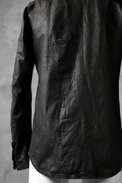 Load image into Gallery viewer, ISAMU KATAYAMA BACKLASH exclusive LEATHER SHIRT / ITALY SHOULDER 0.6mm (DARK GREY)