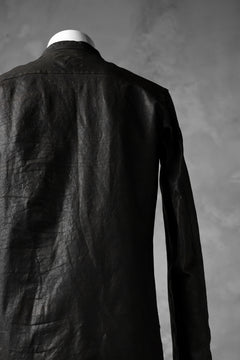 Load image into Gallery viewer, ISAMU KATAYAMA BACKLASH exclusive LEATHER SHIRT / ITALY SHOULDER 0.6mm (DARK GREY)