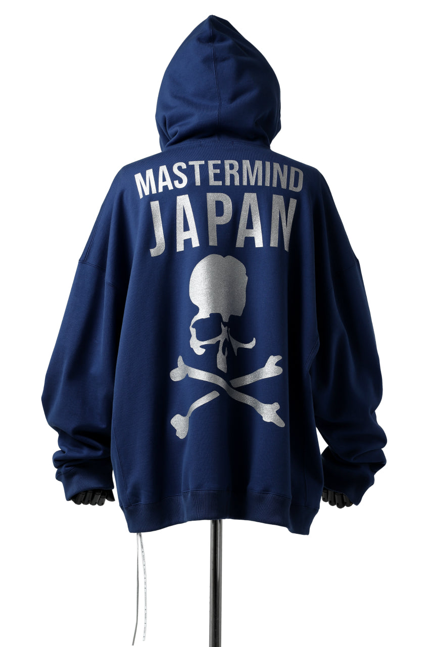 Load image into Gallery viewer, mastermind JAPAN SWEAT HOODIE / GLITTER LOGO (NAVY)