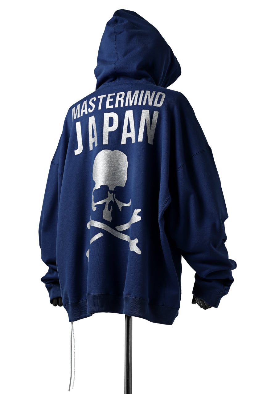 Load image into Gallery viewer, mastermind JAPAN SWEAT HOODIE / GLITTER LOGO (NAVY)