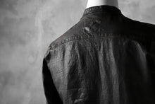 Load image into Gallery viewer, ISAMU KATAYAMA BACKLASH exclusive LEATHER SHIRT / ITALY SHOULDER 0.6mm (DARK GREY)