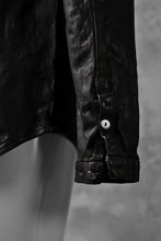 Load image into Gallery viewer, ISAMU KATAYAMA BACKLASH exclusive LEATHER SHIRT / ITALY SHOULDER 0.6mm (DARK GREY)