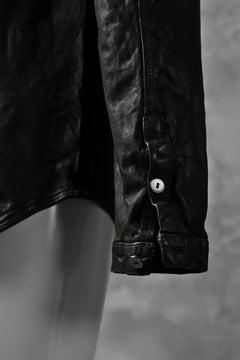 Load image into Gallery viewer, ISAMU KATAYAMA BACKLASH exclusive LEATHER SHIRT / ITALY SHOULDER 0.6mm (DARK GREY)