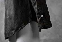 Load image into Gallery viewer, ISAMU KATAYAMA BACKLASH exclusive LEATHER SHIRT / ITALY SHOULDER 0.6mm (DARK GREY)