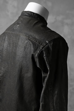 Load image into Gallery viewer, ISAMU KATAYAMA BACKLASH exclusive LEATHER SHIRT / ITALY SHOULDER 0.6mm (DARK GREY)