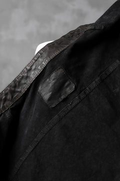 Load image into Gallery viewer, ISAMU KATAYAMA BACKLASH exclusive LEATHER SHIRT / ITALY SHOULDER 0.6mm (DARK GREY)
