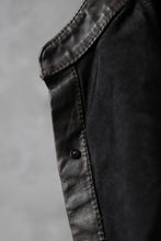 Load image into Gallery viewer, ISAMU KATAYAMA BACKLASH exclusive LEATHER SHIRT / ITALY SHOULDER 0.6mm (DARK GREY)