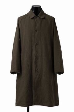 画像をギャラリービューアに読み込む, CAPERTICA REVERSIBLE MAC COAT / WASHABLE WOOL GABA &amp; VENTILE COTTON WEATHER (GREY KHAKI)