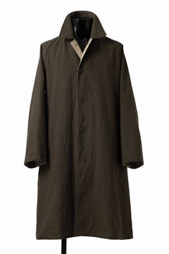 Load image into Gallery viewer, CAPERTICA REVERSIBLE MAC COAT / WASHABLE WOOL GABA & VENTILE COTTON WEATHER (GREY KHAKI)