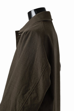 Load image into Gallery viewer, CAPERTICA REVERSIBLE MAC COAT / WASHABLE WOOL GABA & VENTILE COTTON WEATHER (GREY KHAKI)