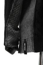 Load image into Gallery viewer, ISAMU KATAYAMA BACKLASH MOCK NECK PATCHWORK KNIT PULLOVER / ALPACA WOOL (GREY)