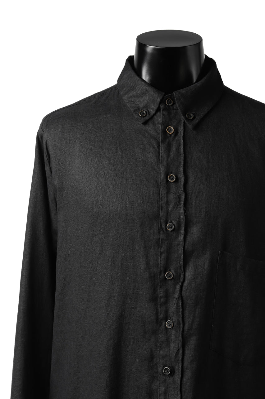 画像をギャラリービューアに読み込む, Aleksandr Manamis Long Box Pleat Shirt (BLACK)