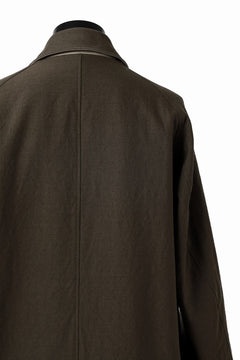 Load image into Gallery viewer, CAPERTICA REVERSIBLE MAC COAT / WASHABLE WOOL GABA & VENTILE COTTON WEATHER (GREY KHAKI)