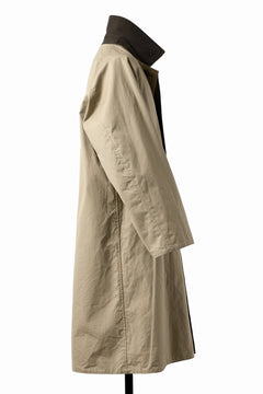 Load image into Gallery viewer, CAPERTICA REVERSIBLE MAC COAT / WASHABLE WOOL GABA & VENTILE COTTON WEATHER (GREY KHAKI)