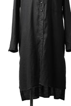 画像をギャラリービューアに読み込む, Aleksandr Manamis Long Box Pleat Shirt (BLACK)