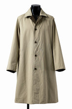 画像をギャラリービューアに読み込む, CAPERTICA REVERSIBLE MAC COAT / WASHABLE WOOL GABA &amp; VENTILE COTTON WEATHER (GREY KHAKI)