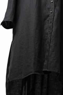 画像をギャラリービューアに読み込む, Aleksandr Manamis Long Box Pleat Shirt (BLACK)