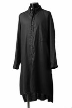 画像をギャラリービューアに読み込む, Aleksandr Manamis Long Box Pleat Shirt (BLACK)