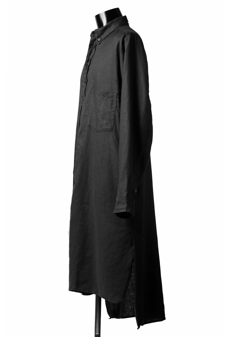 画像をギャラリービューアに読み込む, Aleksandr Manamis Long Box Pleat Shirt (BLACK)