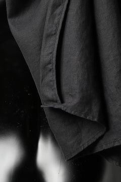 画像をギャラリービューアに読み込む, Aleksandr Manamis Long Box Pleat Shirt (BLACK)