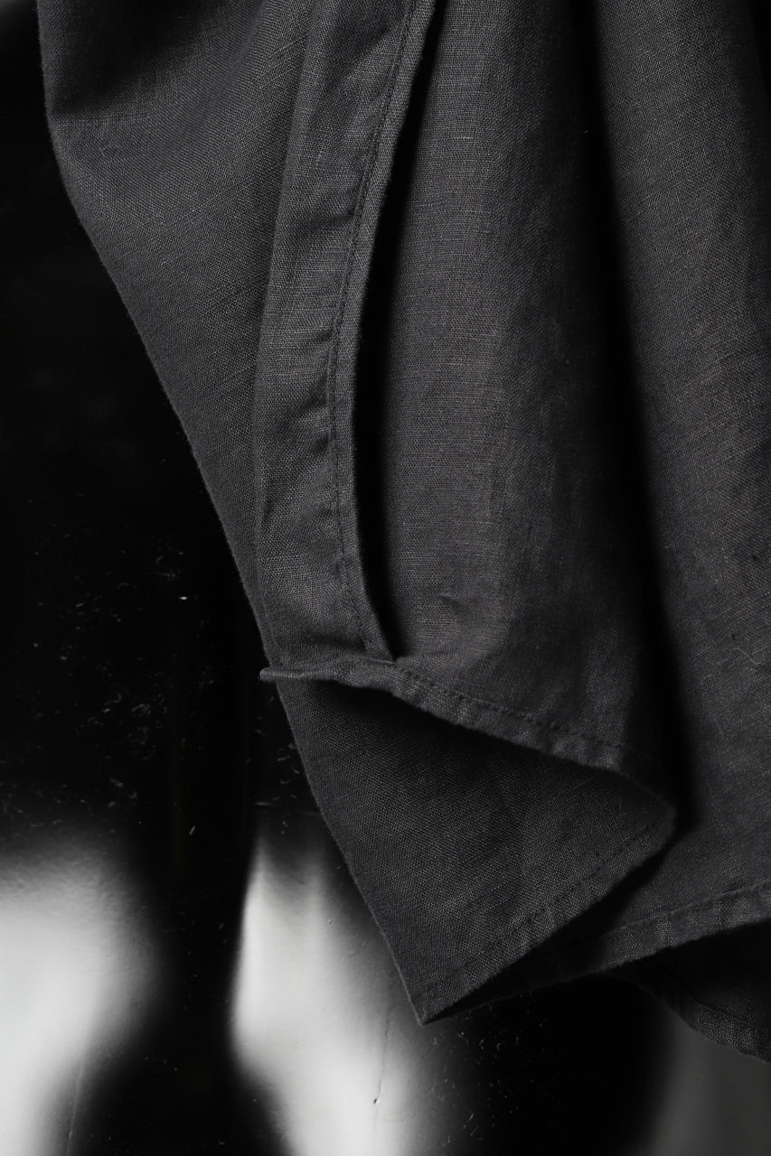 画像をギャラリービューアに読み込む, Aleksandr Manamis Long Box Pleat Shirt (BLACK)