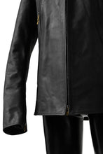 Load image into Gallery viewer, ierib exclusive single biker jacket / Nicolas Italy Vachetta (BLACK)