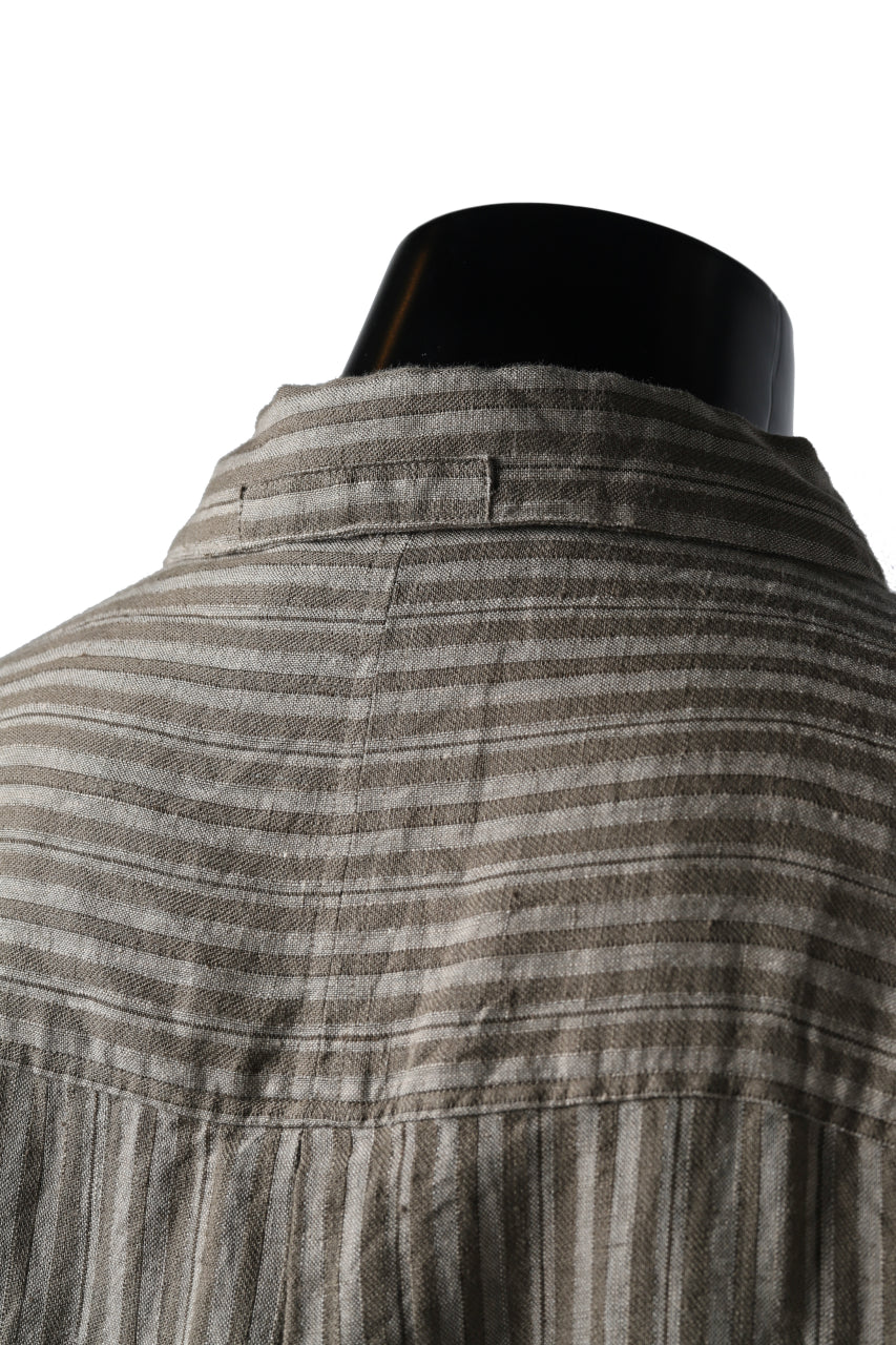 画像をギャラリービューアに読み込む, Aleksandr Manamis Mended Shirt (BROWN STRIPE)