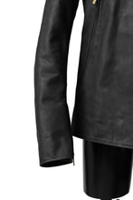 Load image into Gallery viewer, ierib exclusive single biker jacket / Nicolas Italy Vachetta (BLACK)