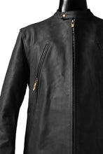 Load image into Gallery viewer, ierib exclusive single biker jacket / Nicolas Italy Vachetta (BLACK)