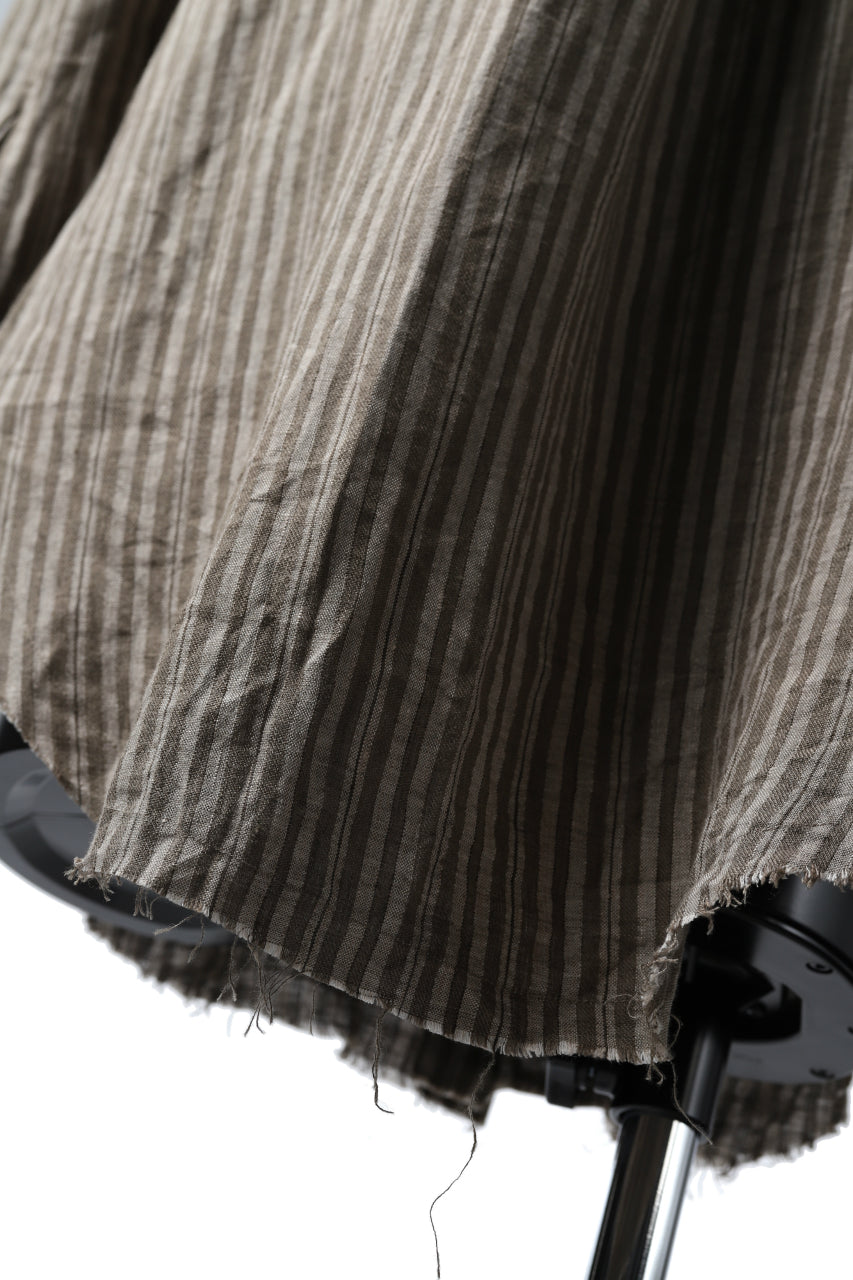 画像をギャラリービューアに読み込む, Aleksandr Manamis Mended Shirt (BROWN STRIPE)