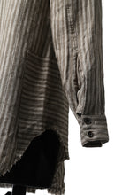 画像をギャラリービューアに読み込む, Aleksandr Manamis Mended Shirt (BROWN STRIPE)