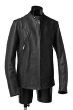 Load image into Gallery viewer, ierib exclusive single biker jacket / Nicolas Italy Vachetta (BLACK)