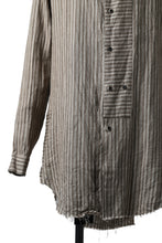 画像をギャラリービューアに読み込む, Aleksandr Manamis Mended Shirt (BROWN STRIPE)