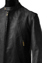 Load image into Gallery viewer, ierib exclusive single biker jacket / Nicolas Italy Vachetta (BLACK)