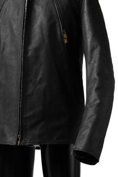 Load image into Gallery viewer, ierib exclusive single biker jacket / Nicolas Italy Vachetta (BLACK)