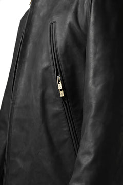 Load image into Gallery viewer, ierib exclusive single biker jacket / Nicolas Italy Vachetta (BLACK)