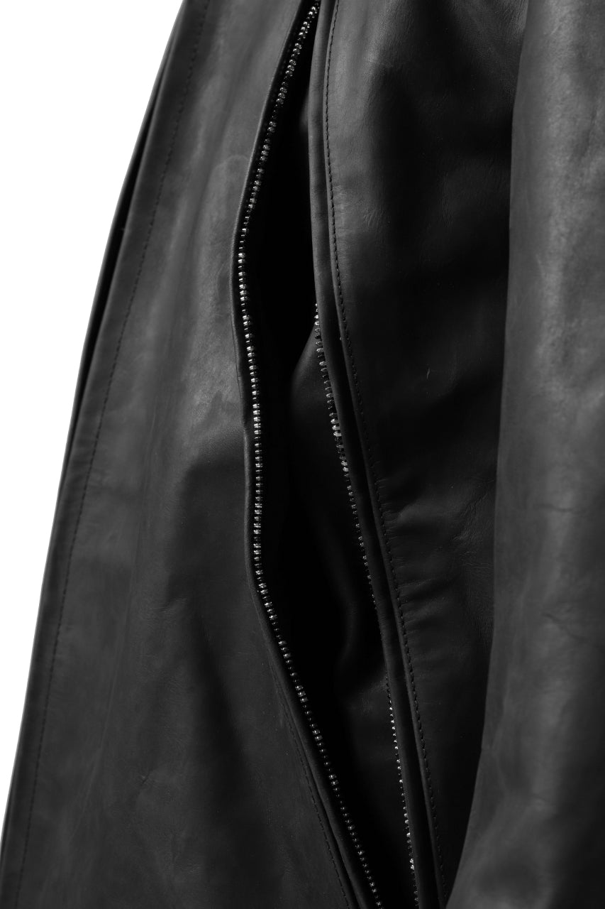 Load image into Gallery viewer, ierib exclusive single biker jacket / Nicolas Italy Vachetta (BLACK)