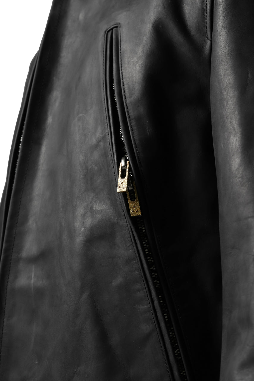 Load image into Gallery viewer, ierib exclusive single biker jacket / Nicolas Italy Vachetta (BLACK)